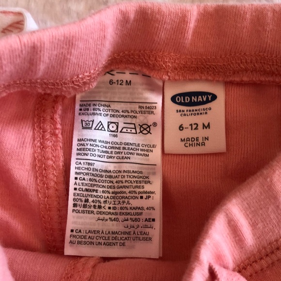 Old Navy Kimono Pant Set 6-12m Pink & White Flower - Picture 5 of 12